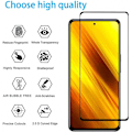 Miniatyrbillede 4 af 5: Xiaomi Poco X3 NFC hærdet glas 0,26 mm 2,5D 9H Fullframe Transparent