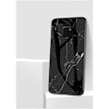 Miniatyrbild 8 av 9: Huawei Mate 20 Pro Marmorskal 9H Härdat Glas Baksida Glassback V2 Black Svart/Vit