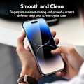 Miniatyrbillede 3 af 7: iPhone 14 Pro Hærdet Glas 0,26 mm 2,5D 9H Fullframe Transparent