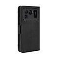 Miniatyrbild 5 av 9: Xiaomi Mi 11 Ultra Plånboksfodral PU-Läder 6-FACK Winston V3 Svart