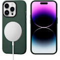 Pikkukuva 8 / 9: iPhone 11 Pro Iskunkestävä Premium Magsafe -suojus Vegaanin nahkainen Nordcell™ Mörkgrön