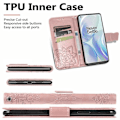 Pikkukuva 4 / 4: OnePlus 8 Pro -lompakkokotelo, PU-nahkainen 4-POCKET Motif Butterfly Pink gold