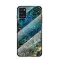 Miniatyrbillede 3 af 11: Samsung A21s Marble Cover 9H hærdet glas bagside glas bagside V2 Black Svart/Guld