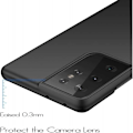Pikkukuva 3 / 5: Samsung S21 Ultra Gummibelagd Mattsvart Skal Basic V2 Black