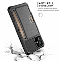 Miniatyrbillede 3 af 6: iPhone 12 stødsikkert cover med kortrum Solid V2 Black