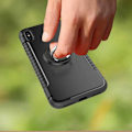 Miniatyrbillede 5 af 8: iPhone XR Praktisk stødsikker etui med ringholder V2 Svart