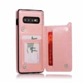 Pikkukuva 2 / 7: Samsung S10 Plus iskunkestävä kotelo, 3-taskuinen Flippr V2 Pink gold