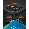 Miniatyrbild 3 av 7: iPhone 14 Plus Ultratunn Gummibelagd Mattfärgat Skal Basic V2 Svart