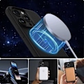 Pikkukuva 2 / 6: Kuminen minimalistinen MagSafe-kotelo iPhone 12 / 12 Pro - musta Black