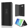 Miniatyrbillede 2 af 6: Mate 10 Pro Smart Flip Case Clear View Standing V2 Rocket Svart