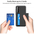Miniatyrbild 2 av 6: Samsung S24 Stöttåligt Skal Kortfack StreetWise - Svart