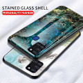 Miniatyrbillede 6 af 11: Samsung A21s Marble Cover 9H hærdet glas bagside glas bagside V2 Green Emerald Green