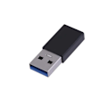 Miniatyrbild 3 av 3: 2-PACK USB-C till USB-A Adapter USB 3.0 Svart