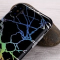 Miniatyrbillede 8 af 11: iPhone XS Max stødabsorberende marmoretui Lazr Svart