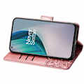 Pikkukuva 4 / 6: OnePlus Nord N10 -lompakkokotelo PU-nahkainen 4-TASKUN motiiviperhonen Pink gold