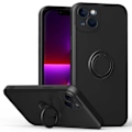 Miniatyrbild 1 av 7: iPhone 14 Stöttåligt Skal med Ringhållare CamShield Rosa