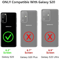 Miniatyrbild 5 av 5: Samsung S20 Plus Stöttåligt Skal med Kortfack Void Svart