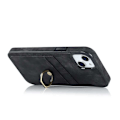 Miniatyrbillede 7 af 8: iPhone 13 mobilcover med kortholder Retro V4 Svart