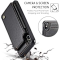 Miniatyrbillede 4 af 7: CaseMe Shockproof Cover Kortholder Stander 4-rums iPhone XS Max Sort