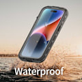 Miniatyrbild 3 av 9: iPhone 15 Plus Heltäckande Vattentät Premium MagSafe Skal Transparent