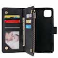 Miniatyrbillede 2 af 7: Google Pixel 4 multifunktionelt pung etui Lynlås 8-rum Black
