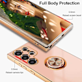 Miniatyrbillede 2 af 7: Samsung S24 Ultra Elegant & Stöttåligt Skal med Ringhållare Flawless - Rose guld