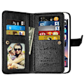 Miniatyrbillede 2 af 6: X Performance Practical Wallet Case med 11-bakker Svart