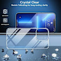 Miniatyrbillede 5 af 7: iPhone 13 Pro Max Shock Absorbering Silicone Shell Simple Transparent
