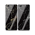 Pikkukuva 1 / 7: iPhone 6/6S Marble Shell 9H Karkaistu lasi Takalasi Takaosa Black Variant 2