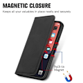 Pikkukuva 4 / 7: iPhone 13 Pro Flip Case Korttilokero Mokkanahkaa Black
