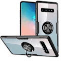 Miniatyrbild 1 av 7: Samsung S10 Plus Praktisk Stöttåligt Skal med Ringhållare V4 (SM-G975F) Svart