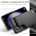 Miniatyrbillede 2 af 8: CaseMe Shockproof Cover Kortholder Stander 4-rums Samsung S23 Sort
