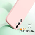 Pikkukuva 2 / 5: Samsung A54 5G kumitettu mattapinkki kuoren neste - vaaleanpunainen