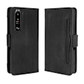 Miniatyrbillede 2 af 9: Xperia 1 III Wallet Case PU-læder 6-LOMMES Winston V3 Black
