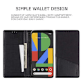 Miniatyrbillede 2 af 7: Elegant etui til Google Pixel 4 i PU-læder med RFID-blok Black