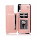Pikkukuva 1 / 5: Samsung A50 iskunkestävä kotelo, 3-taskuinen Flippr Rose Gold Pink gold