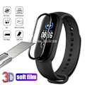 Miniatyrbild 3 av 7: 2-PACK Xiaomi Mi Band 5 / 6 FullFrame 3D Härdat Glas 0.2mm 9H Transparent