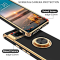 Miniatyrbild 5 av 11: Google Pixel 7 Elegant & Stöttåligt Skal med Ringhållare Flawless Svart
