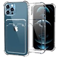 Pikkukuva 1 / 4: Ohut iskunkestävä kännykkäkuori korttipaikalla iPhone 11 Pro Max Transparent