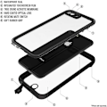 Pikkukuva 2 / 5: iPhone 7 Plus Full Coverage Vedenpitävä Premium Suoja - 2m Transparent