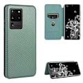 Miniatyrbillede 1 af 9: Samsung S20 Ultra Flip Case Kortrum CarbonDreams Grøn Green