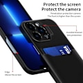 Miniatyrbillede 3 af 9: iPhone 13 Pro Max Stødabsorberende Cover med Kortholder fejl Glitch Svart