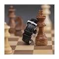 Miniatyrbillede 4 af 5: Urrem Sort PU-læder 18/20/22mm - Stålspænde Black 20mm