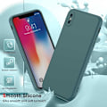 Miniatyrbillede 2 af 5: iPhone XS Max Gummieret matgrøn skalvæske - grøn