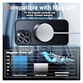 Miniatyrbild 5 av 11: iPhone 15 Pro Max Stöttåligt Magsafe Skal med Kickstand Nordcell™ Transparent