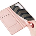 Miniatyrbild 7 av 9: Samsung S23 FE Dux Ducis Skin Pro Flipfodral med Kortfack - Roseguld