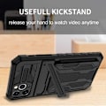 Miniatyrbillede 6 af 9: iPhone 11 Pro Max Slagfast Shell Kickstand & kortrum ThinArmor V3 Black