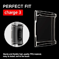Miniatyrbild 4 av 7: 2-PACK Heltäckande Ultratunn TPU Skal Fitbit Charge 3 Liquid Transparent