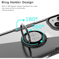 Pikkukuva 4 / 5: iPhone 13:n käytännöllinen iskunkestävä kotelo sormustelineellä V4 Transparent