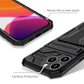 Miniatyrbillede 4 af 9: iPhone 13 Pro Max Slagfast Shell Kickstand & kortrum ThinArmor V3 Black